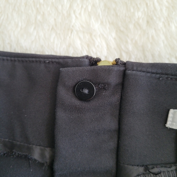 H&M black mini skirt with wrap detail and gold back zipper size 6 - Picture 6 of 13